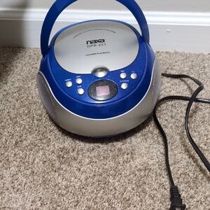 Blue Portable CD Player